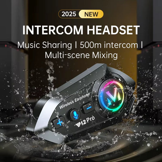 Y10/Y12Pro/Y21 Helmet Bluetooth Earphones Waterproof Noise Reduction Motorcycle Earphones Soft Mac Helmet Earphones