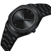 Modern Minimalist Personality Creative All-Black Men'S Watch Arabic Digital Sports Leisure Alloy Men'S Watch Unique Design Watch